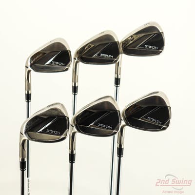 TaylorMade Stealth Iron Set 5-PW FST KBS MAX 85 MT Steel Regular Left Handed -1/4"