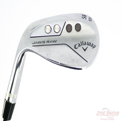 Callaway Jaws Raw Chrome Wedge Lob LW 58° 12 Deg Bounce X Grind True Temper Dynamic Gold Spinner Tour Issue Steel Wedge Flex Left Handed 35.0in