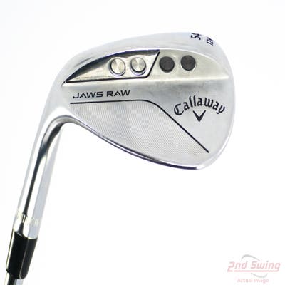 Callaway Jaws Raw Chrome Wedge Sand SW 54° 12 Deg Bounce W Grind True Temper Dynamic Gold Spinner Tour Issue Steel Wedge Flex Left Handed 35.0in