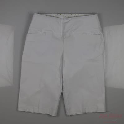 New Womens Swing Control Shorts 8 White MSRP $115
