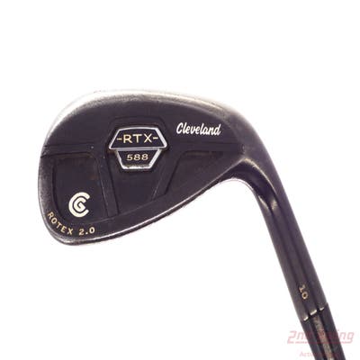 Cleveland 588 RTX 2.0 CB Black Satin Wedge Gap GW 52° 10 Deg Bounce True Temper Dynamic Gold Steel Wedge Flex Right Handed 35.75in