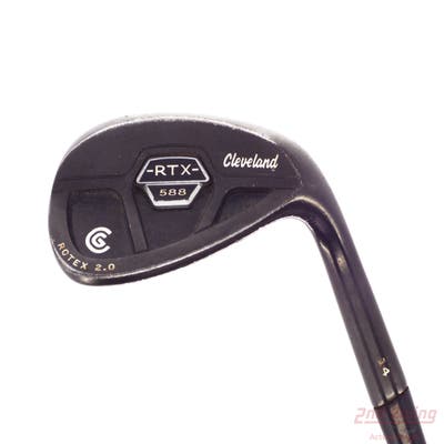 Cleveland 588 RTX 2.0 CB Black Satin Wedge Lob LW 60° 14 Deg Bounce True Temper Dynamic Gold Steel Wedge Flex Right Handed 35.5in