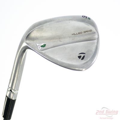 TaylorMade Milled Grind 4 Chrome Wedge Lob LW 58° 11 Deg Bounce SB True Temper Dynamic Gold Tour Issue 115 Steel Wedge Flex Left Handed 35.0in