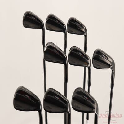 Titleist 2021 T100S Black Iron Set 3-PW AW True Temper Onyx AMT Black Steel Stiff Right Handed STD