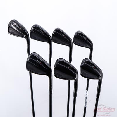 Titleist 2021 T100S Black Iron Set 4-PW Project X LZ Onyx Steel Stiff Right Handed +1/4"