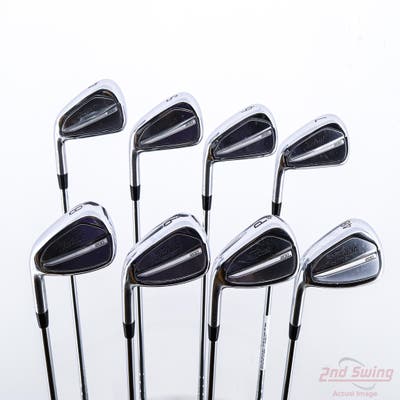Titleist 2023 T200 Iron Set 4-PW AW True Temper AMT Black S300 Steel Stiff Left Handed +1"