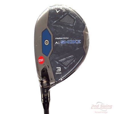 Mint Callaway Paradym Ai Smoke Max Fairway Wood 3 Wood 3W 15° Project X Cypher 2.0 50 Graphite Regular Left Handed 43.0in