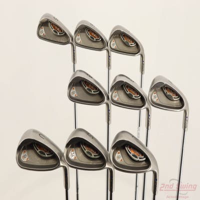Ping G10 XG Iron Set 5-PW AW SW LW Ping AWT Steel Regular Right Handed Blue Dot +1/4"