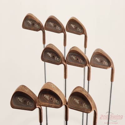 Ping Eye 2 Beryllium Copper Iron Set 3-PW SW Stock Steel Shaft Steel Stiff Right Handed Black Dot +1/4"