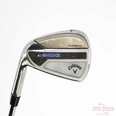 Callaway Paradym Ai Smoke Single Iron 7 Iron True Temper Elevate MPH 95 Steel Stiff Left Handed 37.25in