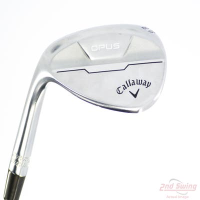 Callaway Opus Brushed Chrome Wedge Lob LW 60° 10 Deg Bounce S Grind True Temper Dynamic Gold Mid 115 Wedge Steel Wedge Flex Left Handed 34.5in