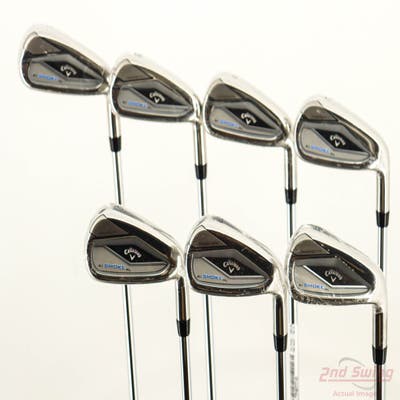 Mint Callaway Paradym Ai Smoke HL Iron Set 5-PW AW True Temper Elevate MPH 85 Steel Regular Right Handed -1/2"