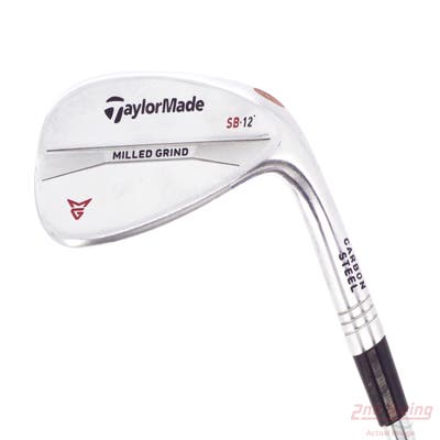 TaylorMade Milled Grind Satin Chrome Wedge Sand SW 56° 12 Deg Bounce SB True Temper Dynamic Gold Steel Wedge Flex Right Handed 35.0in
