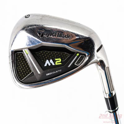 TaylorMade 2019 M2 Single Iron 9 Iron Stock Steel Shaft Steel Regular Right Handed 36.5in