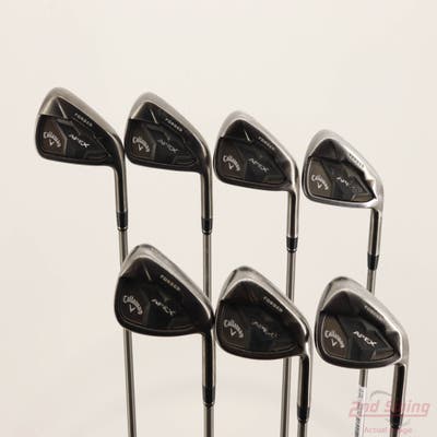 Callaway Apex Smoke 19 Iron Set 4-PW Aerotech SteelFiber fc80 Graphite Regular Right Handed +1/4"