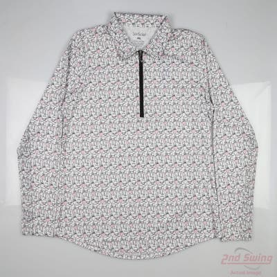 New Womens San Soleil 1/4 Zip Pullover XX-Large XXL White MSRP $96 900462