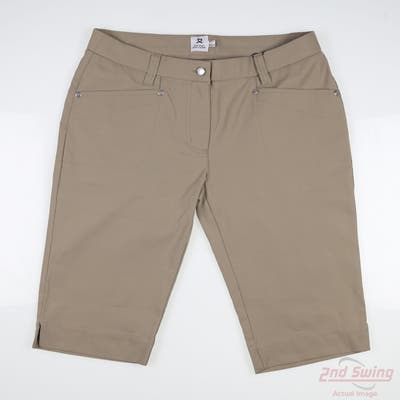 New Womens Daily Sports Shorts 6 Tan MSRP $118 943/261