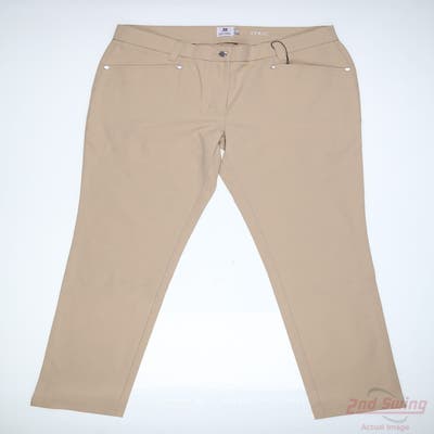 New Womens Daily Sports Pants 10 x32 Tan MSRP $135 143/265