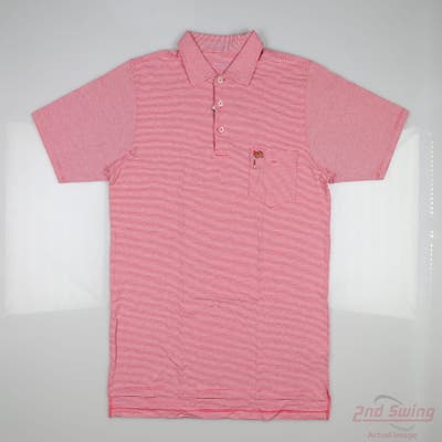 New W/ Logo Mens B. Draddy Polo Small S Red MSRP $112 BDK05