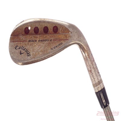 Callaway Mack Daddy 4 Raw Wedge Lob LW 60° 12 Deg Bounce X Grind Aerotech SteelFiber i95 Graphite Regular Right Handed 36.75in