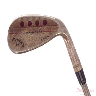 Callaway Mack Daddy 4 Raw Wedge Sand SW 54° 10 Deg Bounce S Grind Aerotech SteelFiber i95 Graphite Regular Right Handed 36.75in