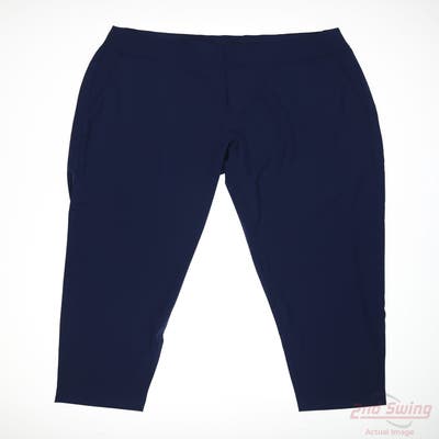 New Womens Footjoy Pants Large L x27 Navy Blue MSRP $100 28282