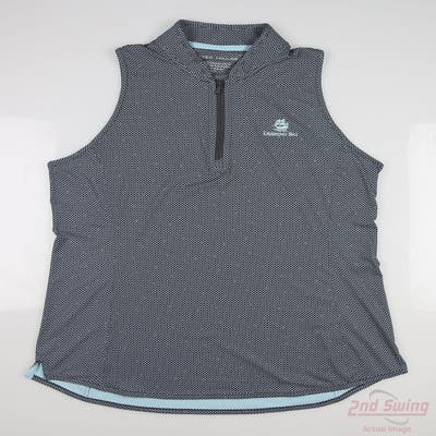 New W/ Logo Womens Peter Millar Sleeveless Large L Multi MSRP $90 LF24EK74P