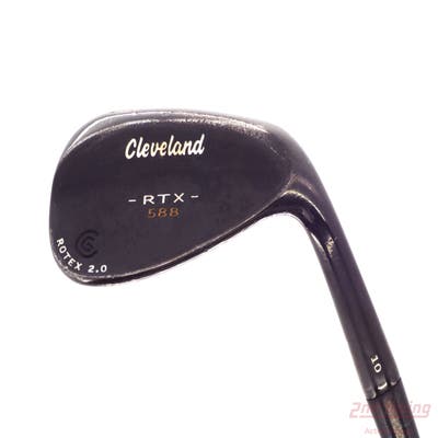 Cleveland 588 RTX 2.0 Black Satin Wedge Gap GW 52° 10 Deg Bounce Stock Steel Shaft Steel Wedge Flex Right Handed 35.5in