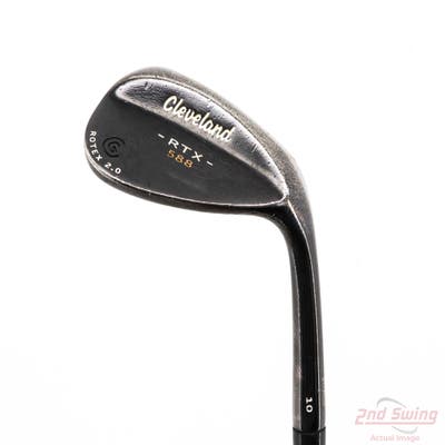 Cleveland 588 RTX 2.0 Black Satin Wedge Lob LW 58° 10 Deg Bounce Stock Steel Shaft Steel Wedge Flex Right Handed 35.5in