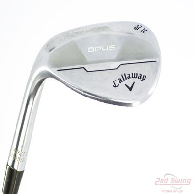 Callaway Opus Brushed Chrome Wedge Lob LW 60° 8 Deg Bounce C Grind True Temper Dynamic Gold Spinner Tour Issue Steel Wedge Flex Left Handed 34.75in