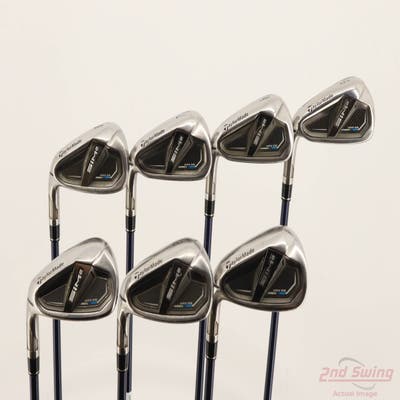 TaylorMade SIM2 MAX OS Iron Set 5-PW AW Fujikura Ventus Blue 6 Graphite Regular Left Handed +1/4"