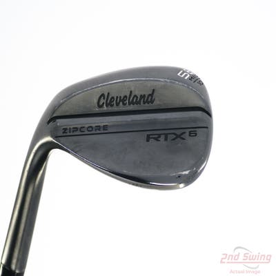 Cleveland RTX 6 ZipCore Black Satin Wedge Lob LW 58° 10 Deg Bounce Mid True Temper Dynamic Gold Spinner Tour Issue Steel Wedge Flex Left Handed 35.5in
