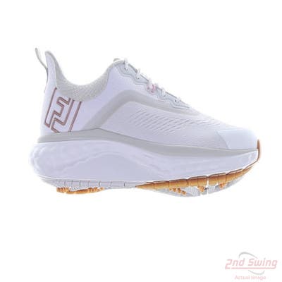 New W/O Box Womens Golf Shoe Footjoy FJ Quantum Medium 7.5 White/Brown MSRP $160 97819