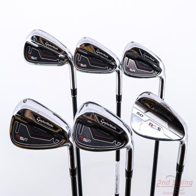 TaylorMade Rsi 1 Combo Iron Set 6-PW AW TM Reax 65 Graphite Regular Right Handed +1"