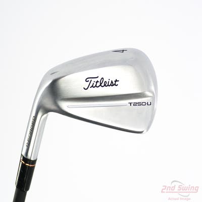 Titleist 2025 T250U Utility Iron 4 Utility Project X HZRDUS Red Gen4 70 HY Graphite Regular Left Handed 39.0in