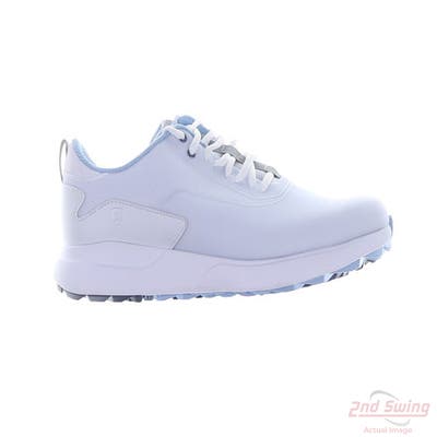 New Womens Golf Shoe Footjoy Performa Medium 9.5 White/Blue MSRP $120 99203