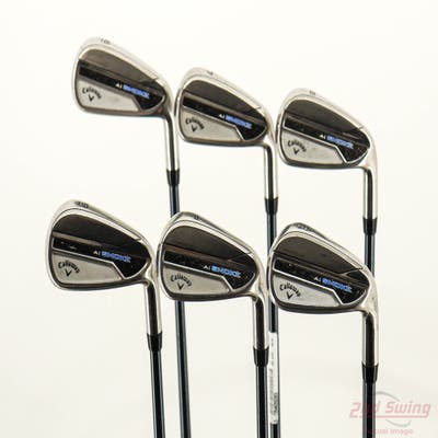 Callaway Paradym Ai Smoke Iron Set 6-PW AW UST Mamiya Recoil 65 F3 Graphite Regular Right Handed -1/4"