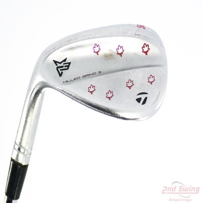 TaylorMade Milled Grind 3 Raw Chrome Wedge Sand SW 54° 11 Deg Bounce SB Nippon NS Pro Modus 3 105 Wdg Steel Wedge Flex Left Handed 36.5in