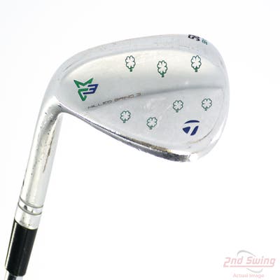 TaylorMade Milled Grind 3 Raw Chrome Wedge Lob LW 58° 11 Deg Bounce SB True Temper Dynamic Gold Tour Issue S200 Steel Stiff Left Handed 35.75in