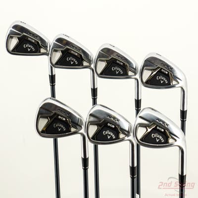 Callaway Apex DCB 21 Iron Set 5-PW AW UST Mamiya Recoil 65 Dart Graphite Senior Right Handed +1/4"