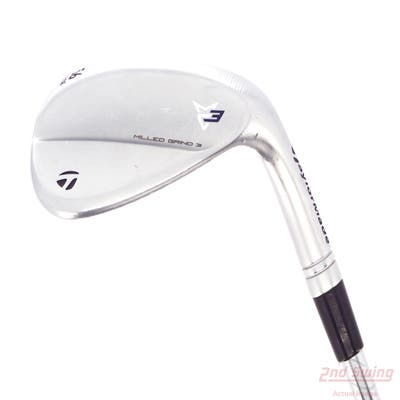 TaylorMade Milled Grind 3 Raw Chrome Wedge Sand SW 56° 8 Deg Bounce LB Stock Steel Shaft Steel Wedge Flex Right Handed 35.0in