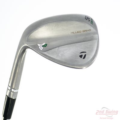 TaylorMade Milled Grind 4 Chrome Wedge Lob LW 58° 9 Deg Bounce SBC True Temper Dynamic Gold S400 Steel Stiff Left Handed 35.0in