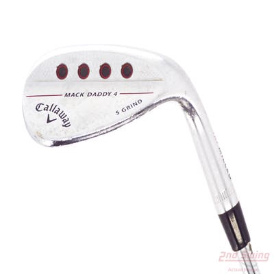 Callaway Mack Daddy 4 Chrome Wedge Lob LW 60° 10 Deg Bounce S Grind True Temper Dynamic Gold Tour Issue S200 Steel Stiff Right Handed 36.75in