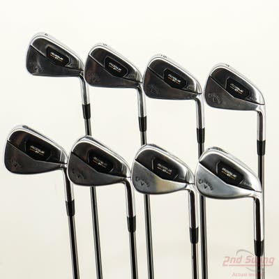 Callaway Rogue ST Pro Iron Set 4-PW AW Stock Graphite Shaft Graphite Stiff Right Handed STD