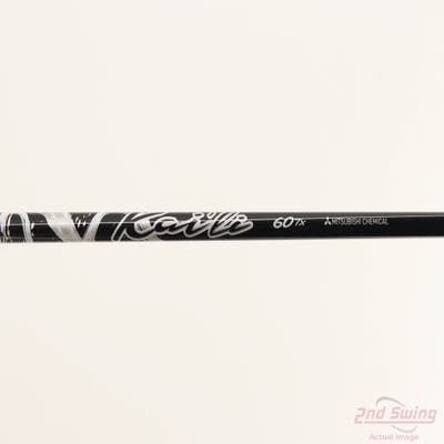 Used W/ TaylorMade RH Adapter Mitsubishi Golf Kai'li White 60 Driver Shaft Tour X-Stiff 43.75in