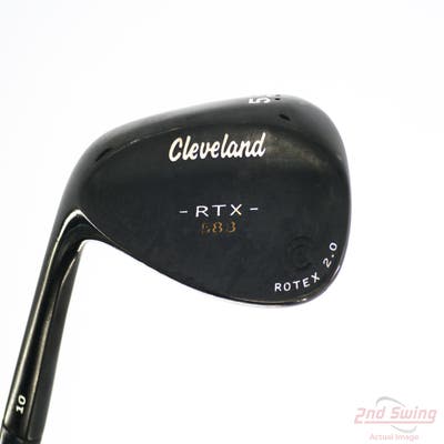 Cleveland 588 RTX 2.0 Black Satin Wedge Gap GW 52° 10 Deg Bounce True Temper Dynamic Gold Steel Wedge Flex Left Handed 35.75in