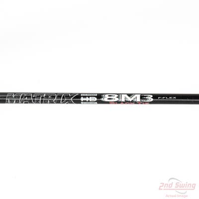 Used W/ TaylorMade RH Adapter Matrix Ozik 8M3 Black Tie Driver Shaft Stiff 44.75in