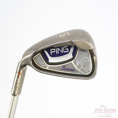 Ping Serene Single Iron 5 Iron Ping ULT 210 Ladies Lite Graphite Ladies Left Handed Red dot 37.5in