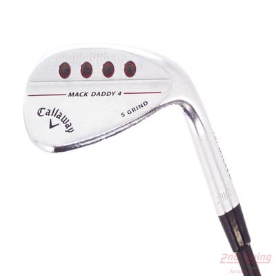 Callaway Mack Daddy 4 Chrome Wedge Sand SW 56° 10 Deg Bounce S Grind UST Mamiya 65 Graphite Wedge Flex Right Handed 35.25in