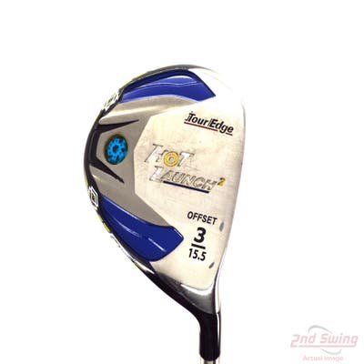 Tour Edge Hot Launch 2 Offset Fairway Wood 3 Wood 3W 15.5° Mitsubishi Bassara E-Series 42 Graphite Senior Right Handed 43.5in